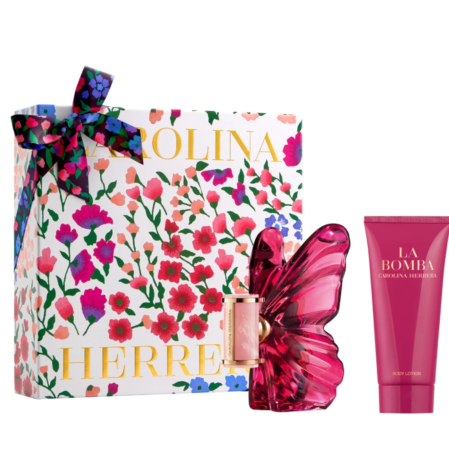 Cofre Carolina Herrera Perfume La Bomba EDP 80ml + Body Lotion 100ml