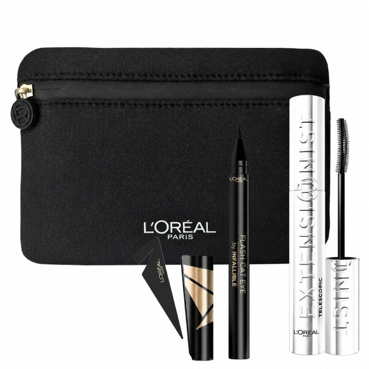 Pack L'Oréal Máscara de Pestañas Extensionist + Delineador Flash Cat Eyeliner Black