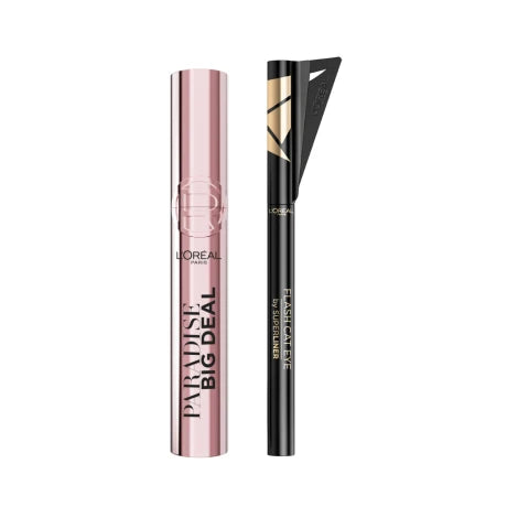 Pack L'Oreal Paris Máscara De Pestañas Big Deal + Delineador Flash Cat Eyeliner Black