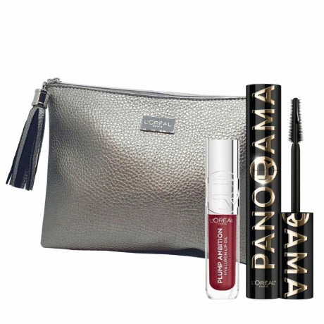 Pack L'Oreal Paris Panorama All Nighter + Brillo Labial Plump Ambition Oil Rouge In Love N°453